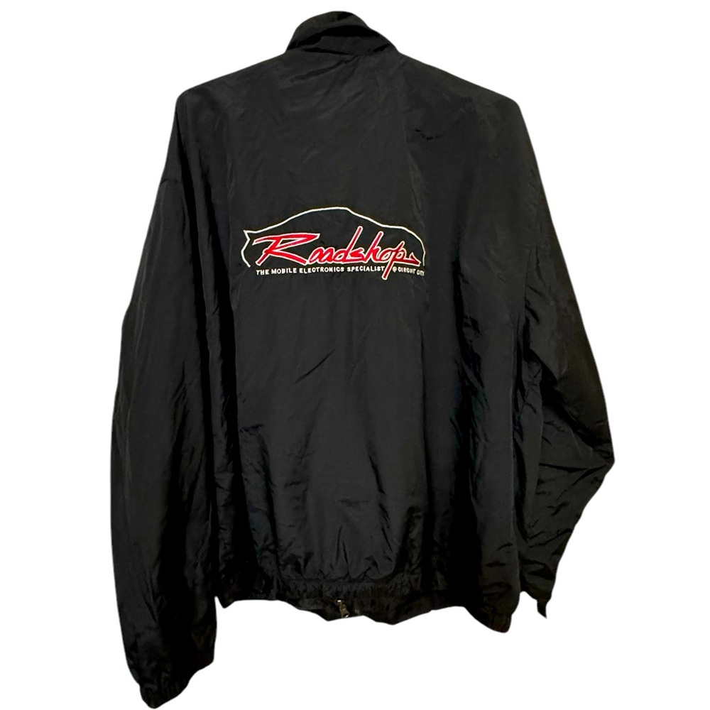 Y2K Scarce Defunct Circuit City Roadshop Pro Audio Auto Jacket Men’s XL Jacket